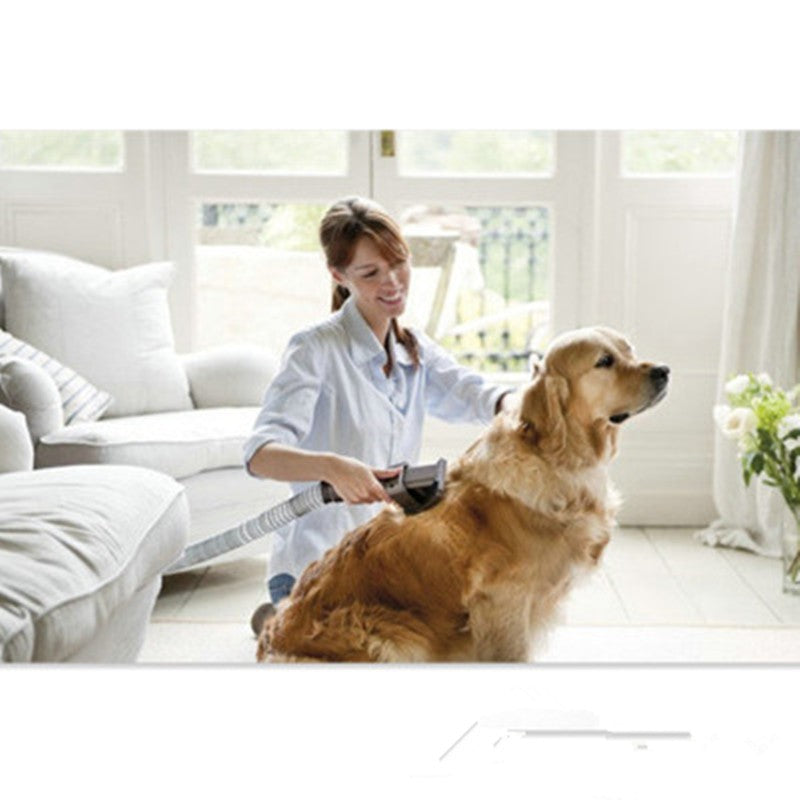 Universal Pet Grooming Brush Vacuum Attachment for dog and cat hair removal.