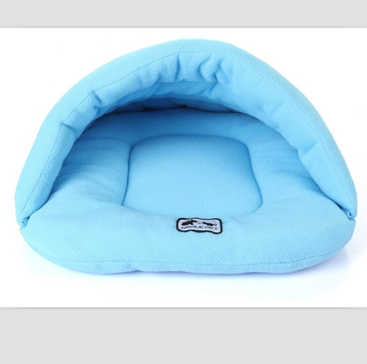 Interactive Plush Pet Cozy Cave Bed