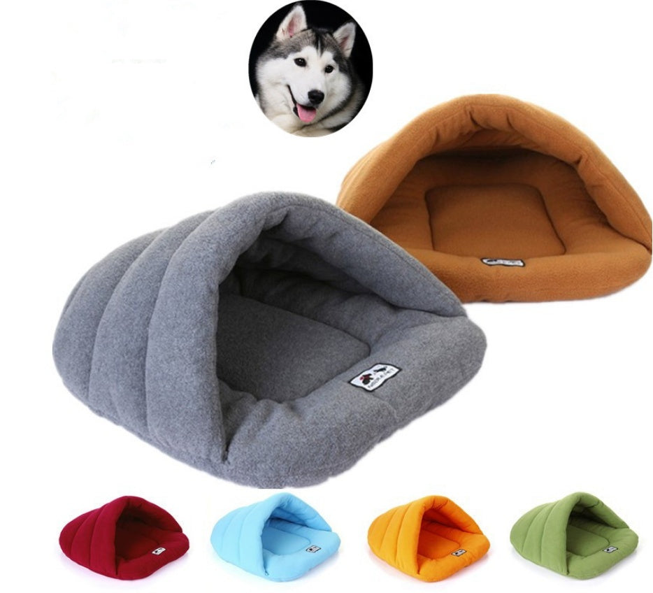 Interactive Plush Pet Cozy Cave Bed