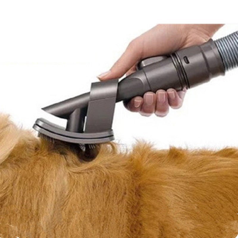 Universal Pet Grooming Brush Vacuum Attachment for dog and cat hair removal.
