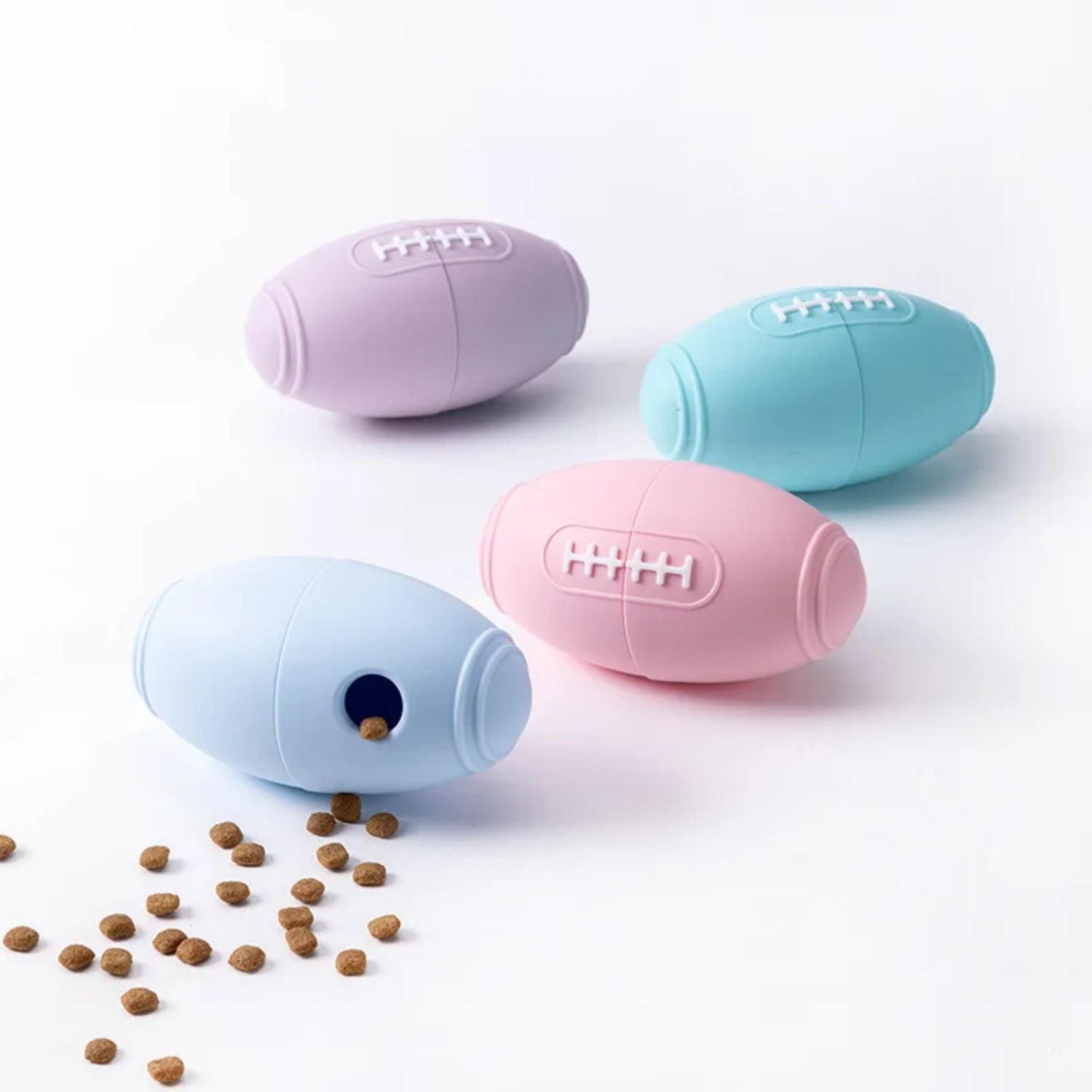 Durable Silicone Rugby Dog Toy
