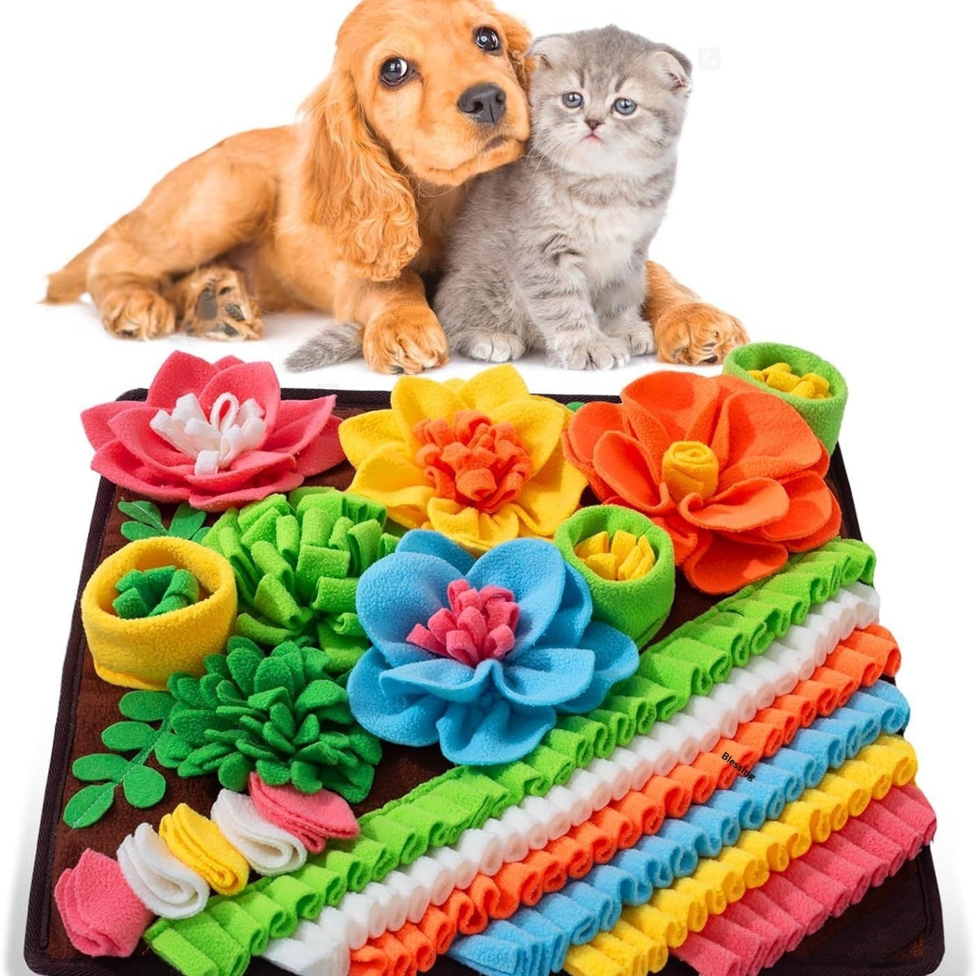 Interactive Pet Snuffle Mat Blanket