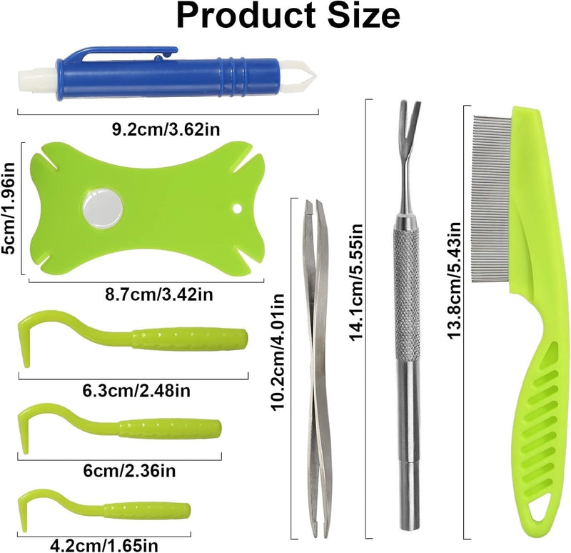 8-in-1 Pet Tick Removal Tool Kit
