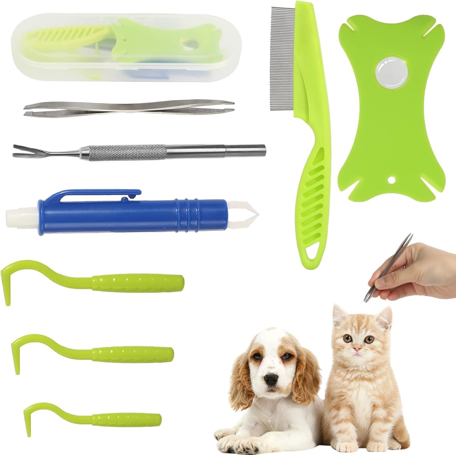 8-in-1 Pet Tick Removal Tool Kit