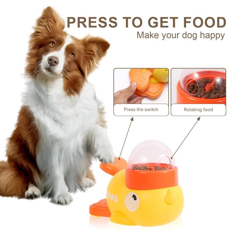 Cartoon Duck Interactive Pet Puzzle Feeder